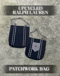 Upcycled Ralph Lauren Patchwork  Bag