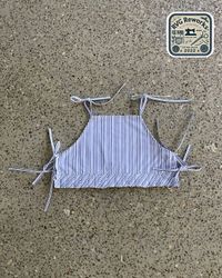 Upcycled Tie-Up Crop Top
