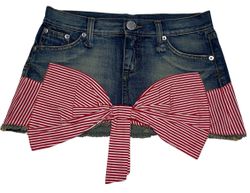 Y2k denim mini skirts