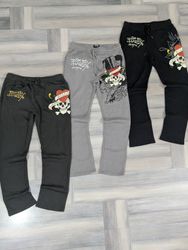 Ed Hardy Trousers 'Love Kills Slowly' Graphic, 6 p..