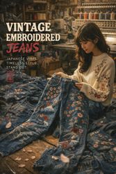 Mens Y2k Embroidered & Japanes Jeans