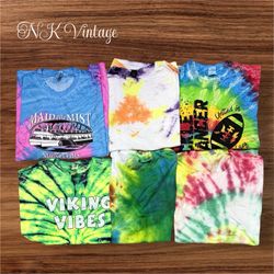 Tie and dye T-shirts