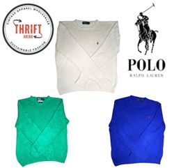 T1275 Ralph Lauren Heavy Knit R/N Sweaters