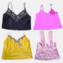 SA490 Y2K con encaje y camisetas básicas