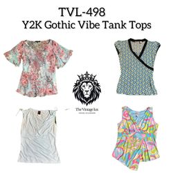 Y2K Gothic Vibe Tank Tops (TVL-498)