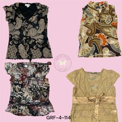 All-Over Print Poly Blouse – Effortless Chic Look ..