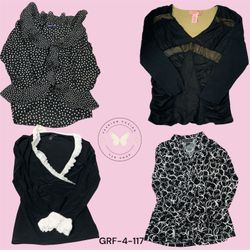 All-Over Print Poly Blouse – Chic Casual Essential..