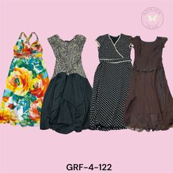 Vintage Y2K Printed Poly Dress – Lightweight Retro..