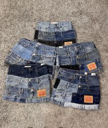 Upcycled Levi’s Denim Belted Skirts