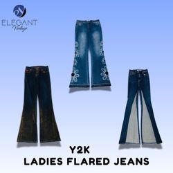 Y2K Ladies Flared Jeans - EV1513
