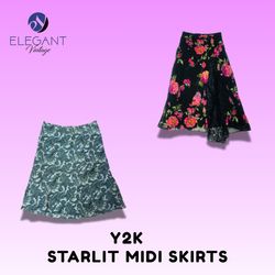 Y2K Starlit Midi Skirts - EV1525