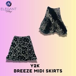 Y2K Breeze Midi Skirts - EV1555