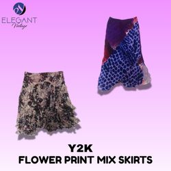 Jupes à motifs floraux Y2K - EV1565