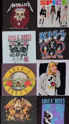 Rock&Band Women T-Shirts 14Pcs