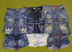 💥 RV2938 Y2K Pantalones Cortos de Jeans Mini