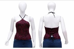 CR1508 upcycled halter top