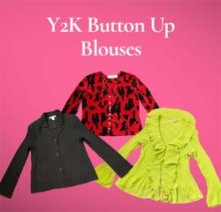 Y2K Button Up Blouses - (13/04)
