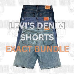 LEVI'S DENIM HEMMED SHORTS EXACT BUNDLE - GRADE A ..