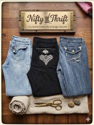 Y2K Embellished/Embroidered Bootcut/Flare Jeans