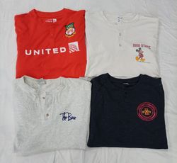 CR7475 Y2K Henley T-Shirts