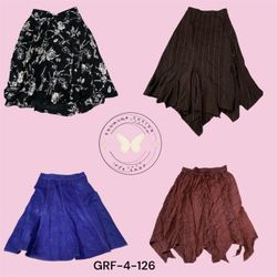 Y2K Women’s Printed Cotton Skirt – Soft & Breathab..