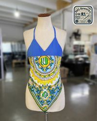 Upcycled y2k Scarf Tank Top