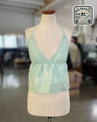 Upcycled y2k Halter Top