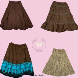 Y2K Women’s Printed Cotton Skirt – Soft & Airy Sum..