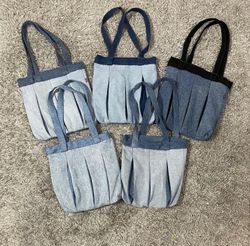 Upcycled Levi's Multi patch Denim Bags