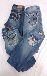 CR7492 Y2K Flare & Straight Jeans