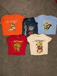 Ed hardy womens baby tees