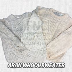 Aran wool sweaters