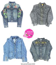 Retro girl denim jackets