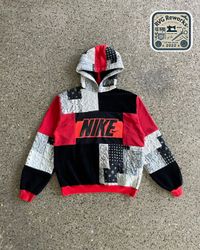 Upcycled Patchwork Nike Adidas Hoodie