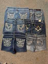 Y2K mini embroidery shorts