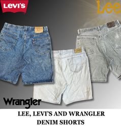 Lee, Levi's and Wrangler Denim Shorts