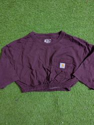 Upcycle y2k Carhartt crop top