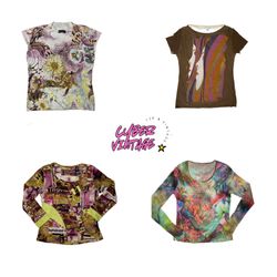 Y2k Earthy Tone Mix Tops (MH-009)