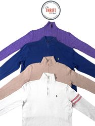 T2297 Ralph Lauren 1/4 Zip Sweaters