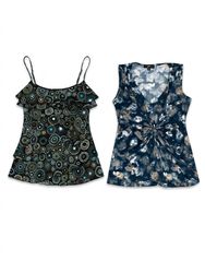 (FV-1140) Y2K Boho Indie Printed tops Bundles vint..