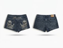 (FV-1150) Y2K Denim Shorts