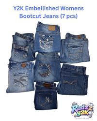 Jean bootcut femme Y2K