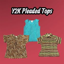 Y2K Pleaded Tops - (15/04)