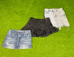 Y2k denim skirts
