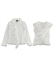 (FV-1144) Y2K White Aesthetic Cotton tops