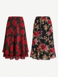 (Fv-1155) Sommerbekleidung Hohe Taille Trendige Rö..