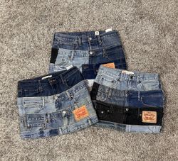 Upcycled Levi’s Denim Belted Skirts
