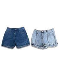 (FV-1165) Y2K Hiphop Style Denim shorts