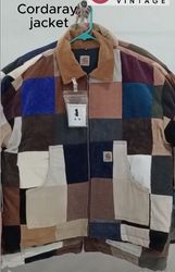 CR1518 Upcycled Corduroy Patchwork Jacket