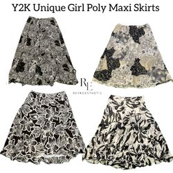 Y2K Unique Girl Poly Skirt Re-3041